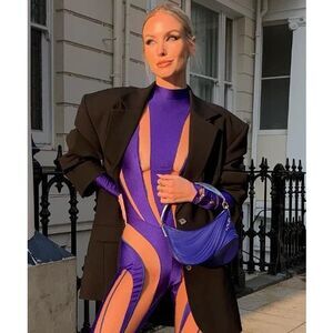 MUGLER High Neck Catsuit Size FR42(US10) $1330